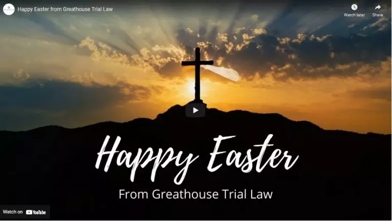 Happy Easter from Greathouse Trial Law