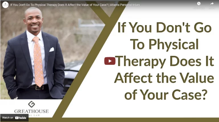 If You Don’t Go To Physical Therapy Does It Affect the Value of Your Case?