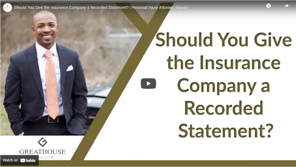 Should You Give the Insurance Company a Recorded Statement?